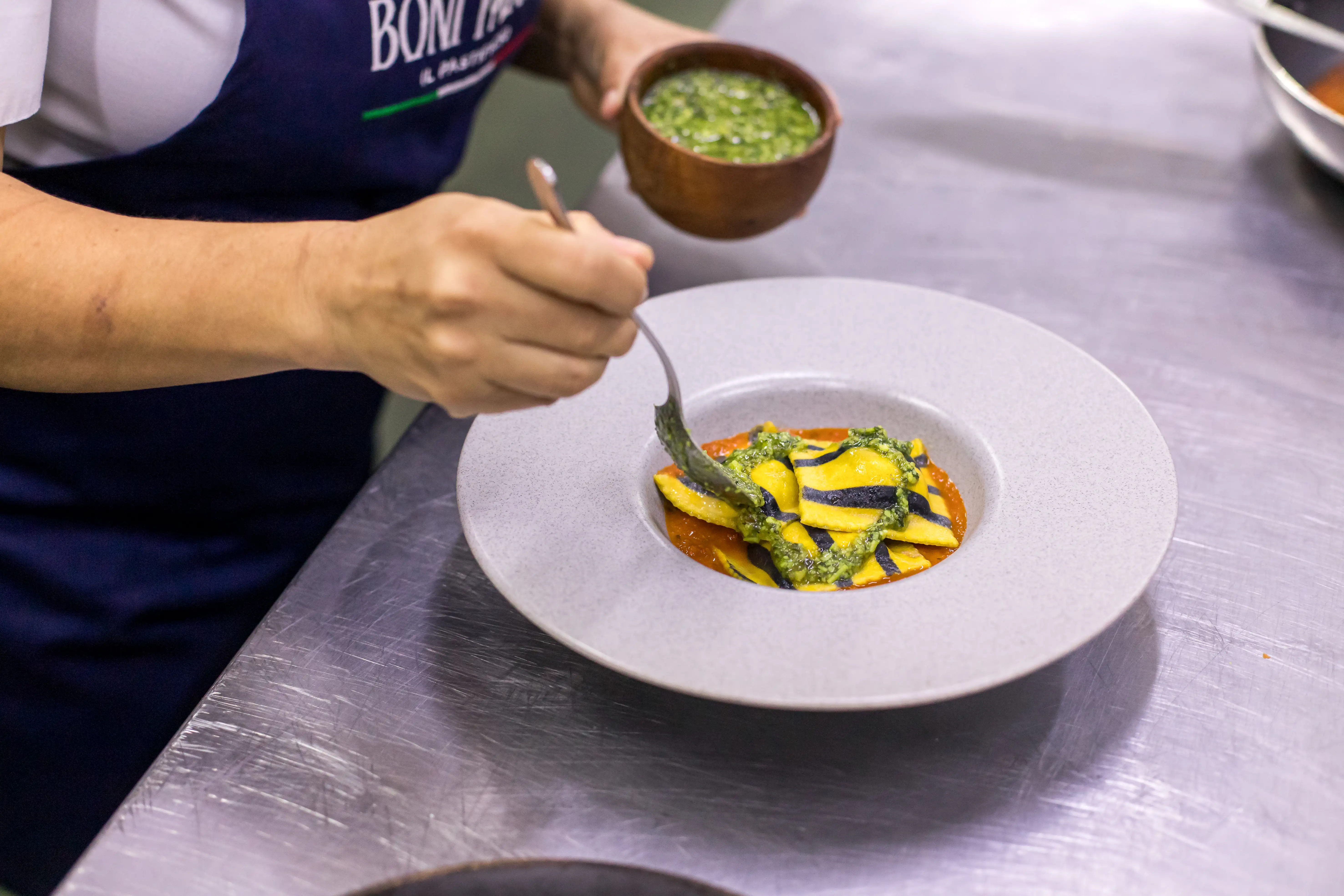 Variedad de pastas rellenas