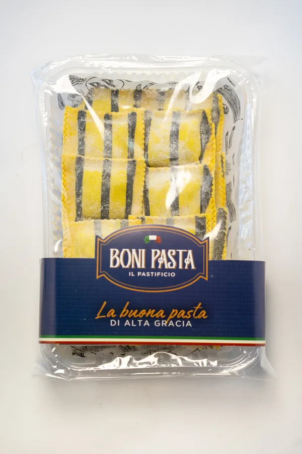 Panzottis de Osobuco Ahumado y Hongos · Boni Pasta